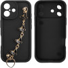 Volte-Tel ���� Iphone 17 Pro Max 6.9'' Silicon Tpu With Strap Full Camera Protection Black With Black BUTTERFLIES