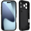 Volte-Tel ���� Iphone 17 Pro Max 6.9'' Silicon Tpu With Strap Full Camera Protection Black With Black HEARTS