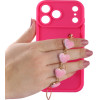 Volte-Tel ���� Iphone 17 Pro Max 6.9'' Silicon Tpu With Strap Full Camera Protection Pink With Pink HEARTS