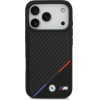 BMW Case M Carbon Tricolor Line Magsafe For Iphone 17 Pro Black - (BMHMP17L23PUDTK)