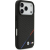 BMW Case M Carbon Tricolor Line Magsafe For Iphone 17 Pro Black - (BMHMP17L23PUDTK)