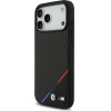 BMW Case M Carbon Tricolor Line Magsafe For Iphone 17 Pro Max Black - (BMHMP17X23PUDTK)