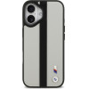 BMW Case M Perforated Stripe Logo Magsafe For Iphone 17 Gray - (BMHMP17S25PCPSGK)