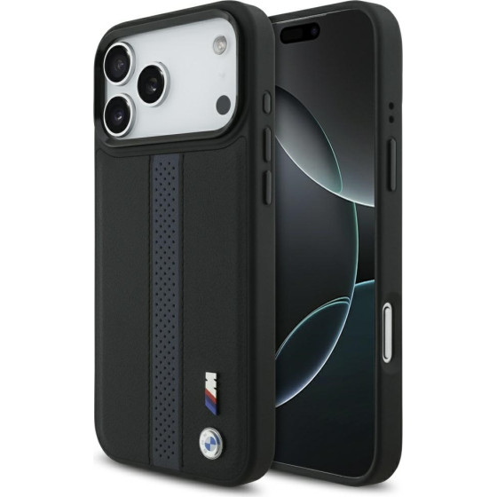BMW Case M Perforated Stripe Logo Magsafe For Iphone 17 Pro Max Blue - (BMHMP17X25PCPSKB)