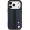 BMW Case M Perforated Stripe Logo Magsafe For Iphone 17 Pro Navy Blue - (BMHMP17L25PCPSVK)