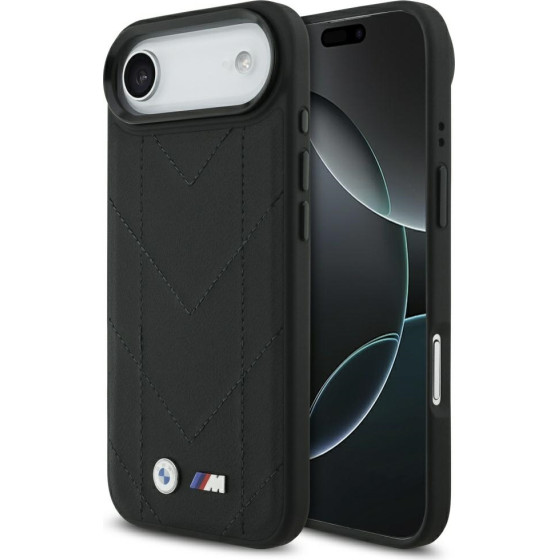 BMW Case M Quilted Logo Magsafe For Iphone 17 Air Black - (BMHMP17M25PSECHK)