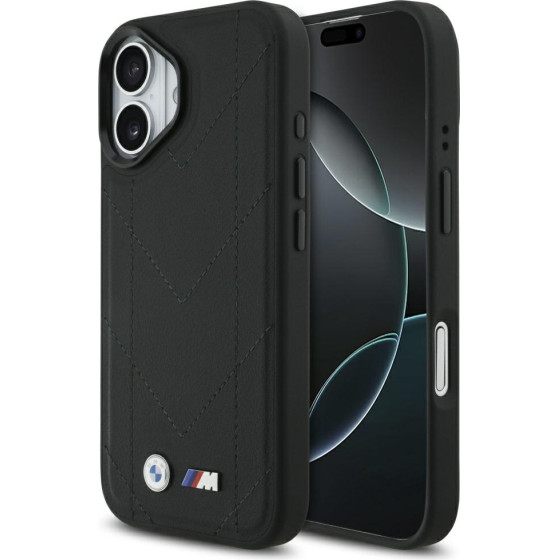 BMW Case M Quilted Logo Magsafe For Iphone 17 Black - (BMHMP17S25PSECHK)