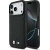 BMW Case M Quilted Logo Magsafe For Iphone 17 Pro Black - (BMHMP17L25PSECHK)