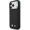 BMW Case M Quilted Logo Magsafe For Iphone 17 Pro Black - (BMHMP17L25PSECHK)