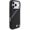 BMW Etui M Tricolor Metal Logo Magsafe Do Iphone 17 Pro Czarny - (BMHMP17L25PCSPEK)