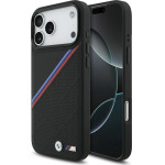 BMW Etui M Tricolor Metal Logo Magsafe Do Iphone 17 Pro Max Czarny - (BMHMP17X25PCSPEK)