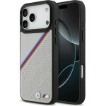 BMW Etui M Tricolor Metal Logo Magsafe Do Iphone 17 Pro Max Szary - (BMHMP17X25PCSPEG)