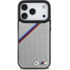 BMW Etui M Tricolor Metal Logo Magsafe Do Iphone 17 Pro Szary - (BMHMP17L25PCSPEG)