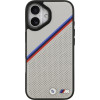 BMW Etui M Tricolor Metal Logo Magsafe Do Iphone 17 Szary - (BMHMP17S25PCSPEG)