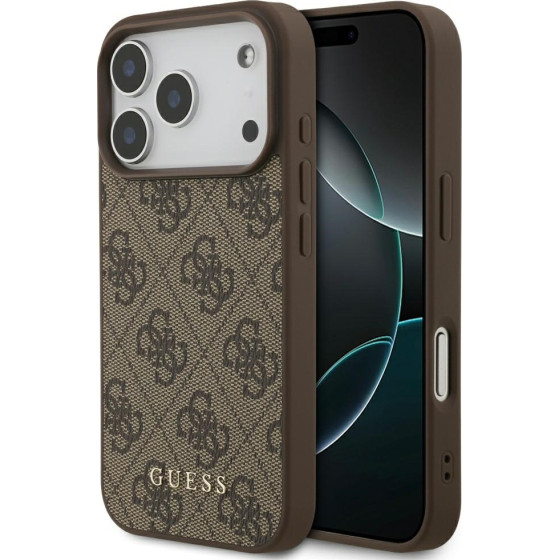 Guess 4G Classic Case For Iphone 17 Pro Brown - (GUHCP17LG4GFBR)