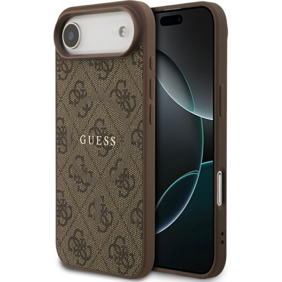 Guess 4G Ring Classic Logo Magsafe Case For Iphone 17 Air Brown - (GUHMP17MG4GFRW)