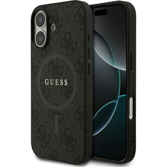 Guess 4G Ring Classic Logo Magsafe Case For Iphone 17 Black - (GUHMP17SG4GFRK)