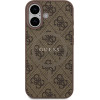 Guess 4G Ring Classic Logo Magsafe Case For Iphone 17 Brown - (GUHMP17SG4GFRW)