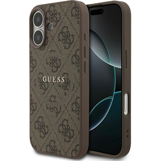 Guess 4G Ring Classic Logo Magsafe Case For Iphone 17 Brown - (GUHMP17SG4GFRW)