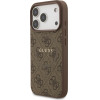 Guess 4G Ring Classic Logo Magsafe Case For Iphone 17 Pro Brown - (GUHMP17LG4GFRW)