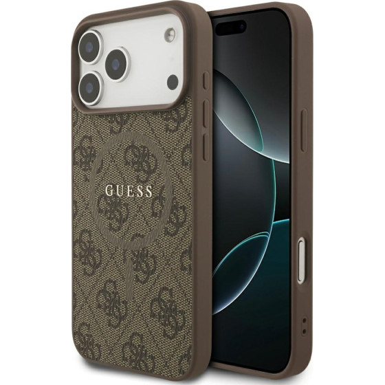 Guess 4G Ring Classic Logo Magsafe Case For Iphone 17 Pro Max Brown - (GUHMP17XG4GFRW)