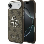 Guess Case 4G Big 4G Classic Logo For Iphone 17 Air Brown Silver - (GUHCP17MP4G4SMCW)