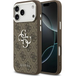 Guess Case 4G Big 4G Classic Logo For Iphone 17 Pro Max Brown Silver - (GUHCP17XP4G4SMCW)