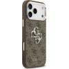 Guess Case 4G Big 4G Classic Logo For Iphone 17 Pro Max Brown Silver - (GUHCP17XP4G4SMCW)