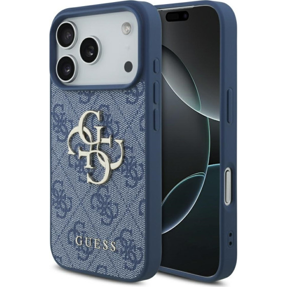 Guess Case 4G Big Logo For Iphone 17 Pro Blue - (GUHCP17L4GMGBL)