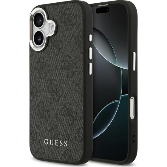 Guess Case 4G Classic Logo Magsafe For Iphone 17 Black - (GUHMP17SP4GSSMCK)