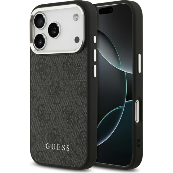 Guess Case 4G Classic Logo Magsafe For Iphone 17 Pro Black - (GUHMP17LP4GSSMCK)