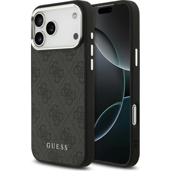 Guess Case 4G Classic Logo Magsafe For Iphone 17 Pro Max Black - (GUHMP17XP4GSSMCK)
