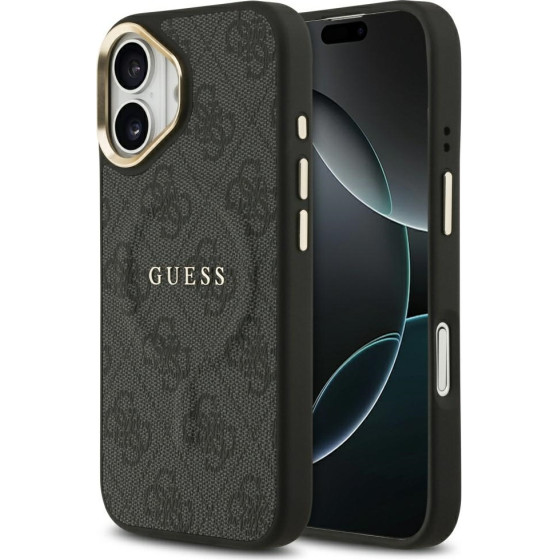 Guess Case 4G Pu Classic Logo Magsafe For Iphone 17 Black - (GUHMP17SP4MSEGCK)