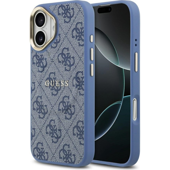 Guess Case 4G Pu Classic Logo Magsafe For Iphone 17 Blue - (GUHMP17SP4MSEGCB)