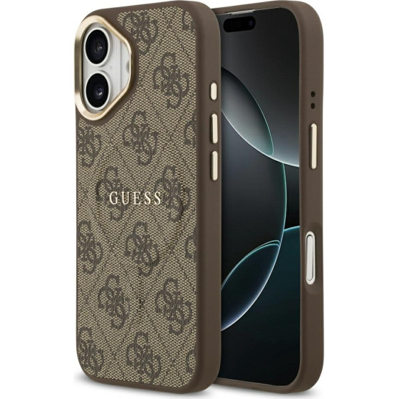 Guess Case 4G Pu Classic Logo Magsafe For Iphone 17 Brown - (GUHMP17SP4MSEGCW)