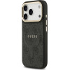 Guess Case 4G Pu Classic Logo Magsafe For Iphone 17 Pro Black - (GUHMP17LP4MSEGCK)