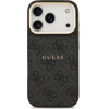 Guess Case 4G Pu Classic Logo Magsafe For Iphone 17 Pro Black - (GUHMP17LP4MSEGCK)