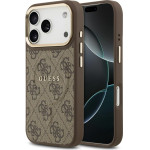 Guess Case 4G Pu Classic Logo Magsafe For Iphone 17 Pro Brown - (GUHMP17LP4MSEGCW)