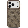 Guess Case 4G Pu Classic Logo Magsafe For Iphone 17 Pro Brown - (GUHMP17LP4MSEGCW)
