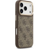 Guess Case 4G Pu Classic Logo Magsafe For Iphone 17 Pro Brown - (GUHMP17LP4MSEGCW)