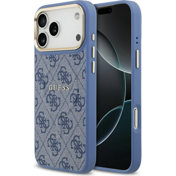 Guess Case 4G Pu Classic Logo Magsafe For Iphone 17 Pro Max Blue - (GUHMP17XP4MSEGCB)