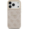 Guess Case 4G Pu Classic Logo Magsafe For Iphone 17 Pro Pink - (GUHMP17LP4MSEGCP)