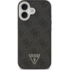 Guess Case 4G Triangle Logo Magsafe For Iphone 17 Black Silver - (GUHMP17SP4TSRCMK)