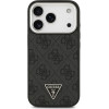 Guess Case 4G Triangle Logo Magsafe For Iphone 17 Pro Black Silver - (GUHMP17LP4TSRCMK)