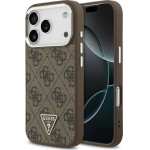 Guess Case 4G Triangle Logo Magsafe For Iphone 17 Pro Brown - (GUHMP17LP4TSRCMW)
