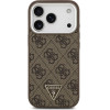 Guess Case 4G Triangle Logo Magsafe For Iphone 17 Pro Brown - (GUHMP17LP4TSRCMW)