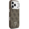 Guess Case 4G Triangle Logo Magsafe For Iphone 17 Pro Brown - (GUHMP17LP4TSRCMW)