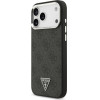 Guess Case 4G Triangle Logo Magsafe For Iphone 17 Pro Max Black Silver - (GUHMP17XP4TSRCMK)