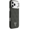 Guess Case 4G Triangle Logo Magsafe For Iphone 17 Pro Max Black Silver - (GUHMP17XP4TSRCMK)