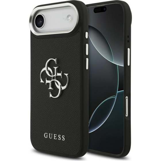 Guess Case Grained Big 4G Classic Logo For Iphone 17 Air Black - (GUHCP17MPG4SMCEK)